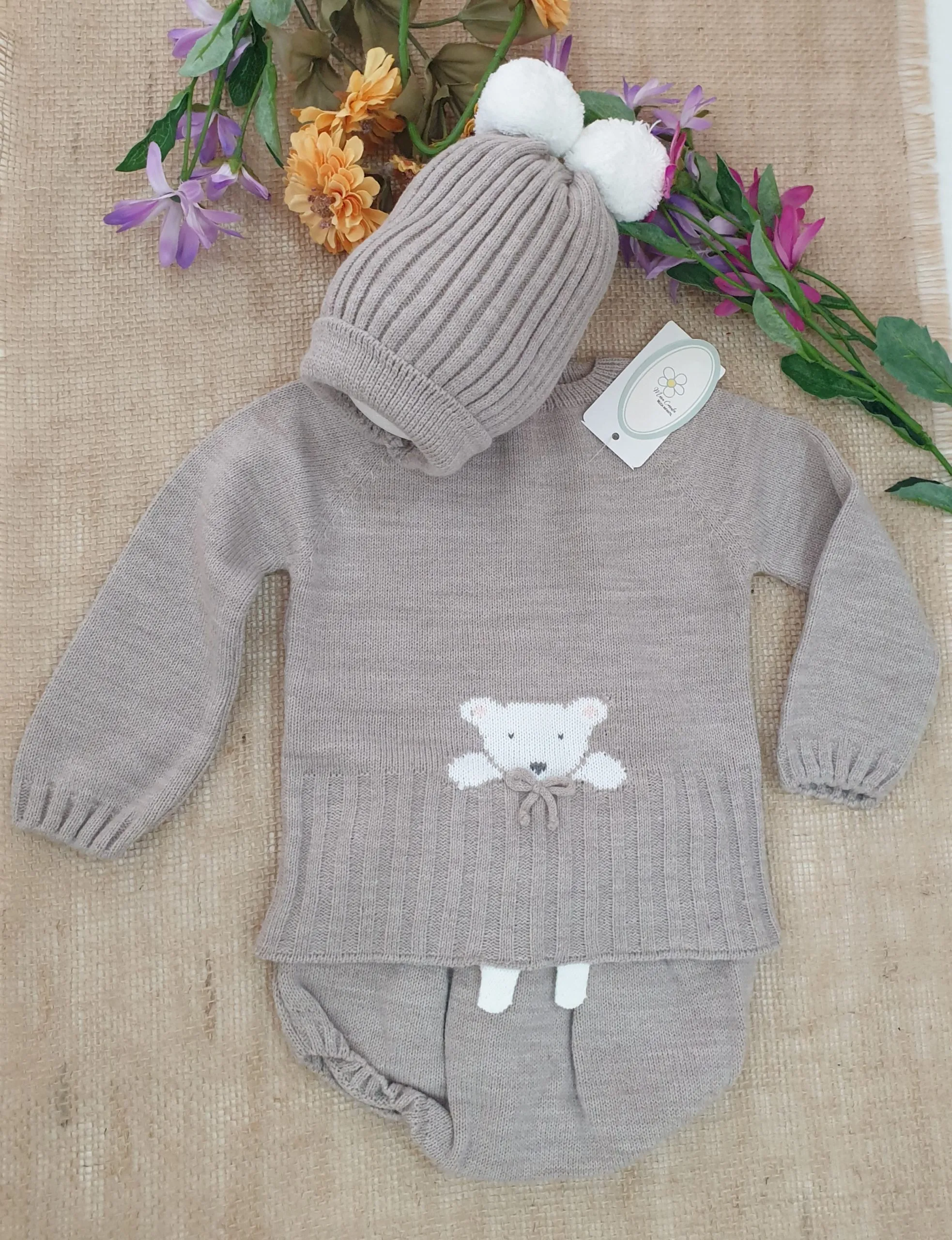 A Conjunto punto bebé 3 Piezas R091278 Nuez
