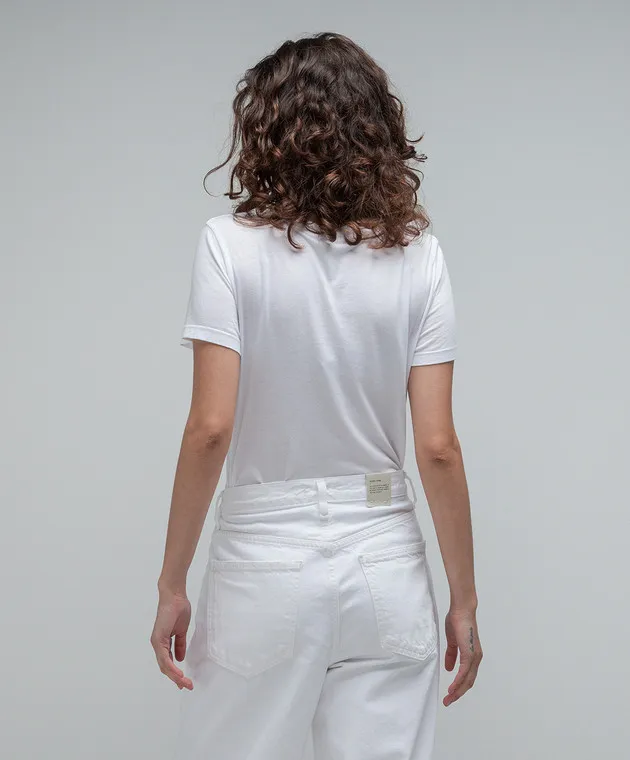 AGOLDE ANNISE WHITE TSHIRT