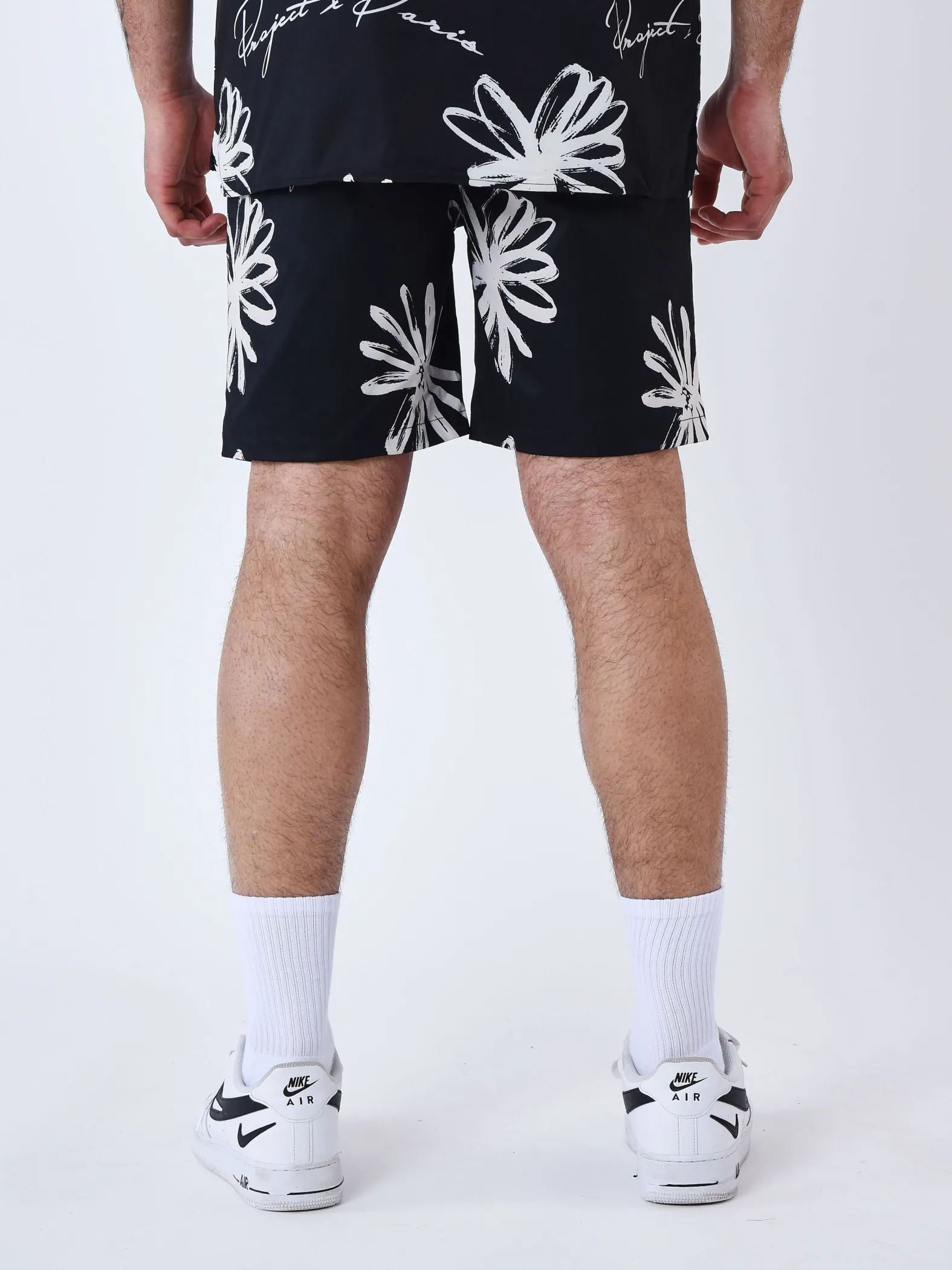 all over Pantalones cortos boceto florido