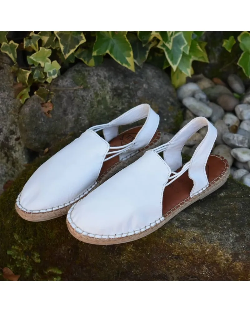 Alpargata de piel con elásticos TOP3SHOES 20575