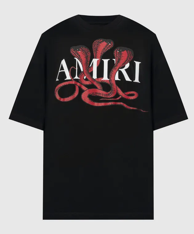 AMIRI BLACK SNAKE PRINT TSHIRT