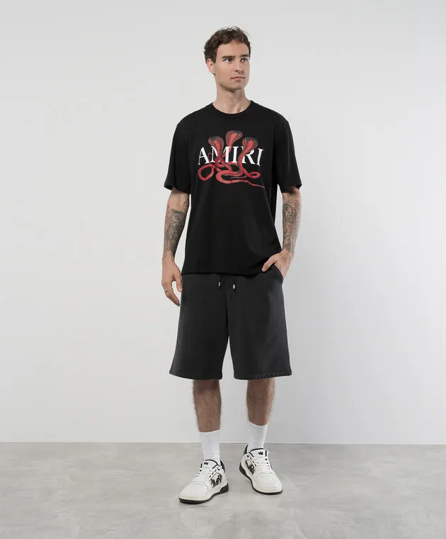 AMIRI BLACK SNAKE PRINT TSHIRT