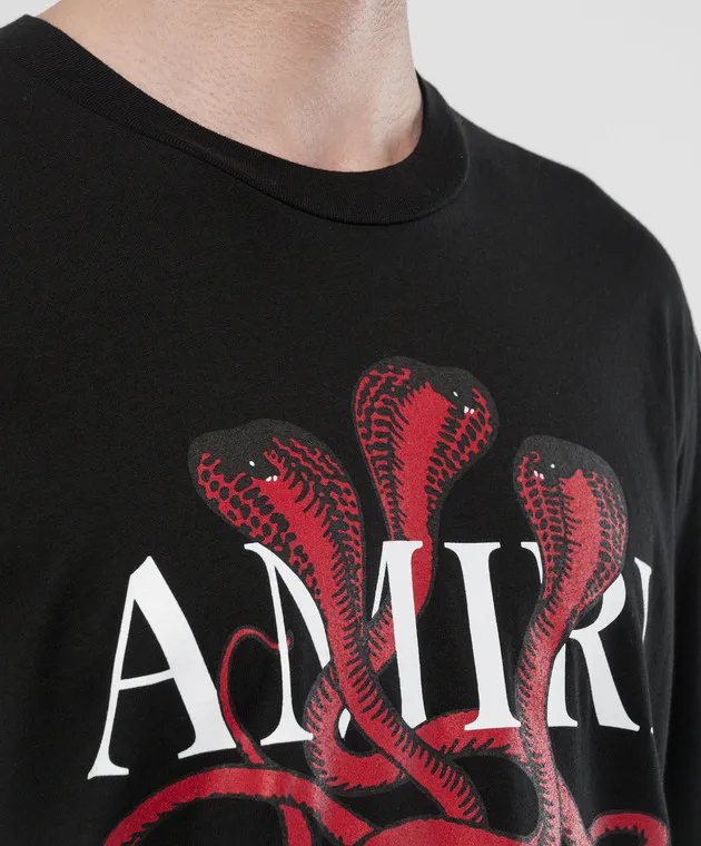 AMIRI BLACK SNAKE PRINT TSHIRT