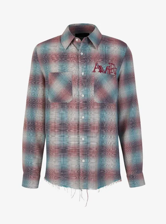 Amiri Camisa Logo Cuadros