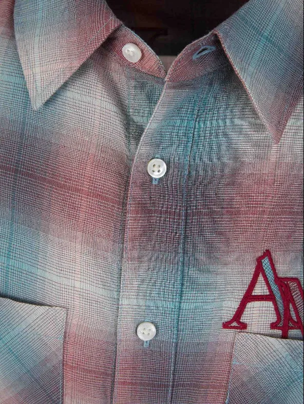 Amiri Camisa Logo Cuadros