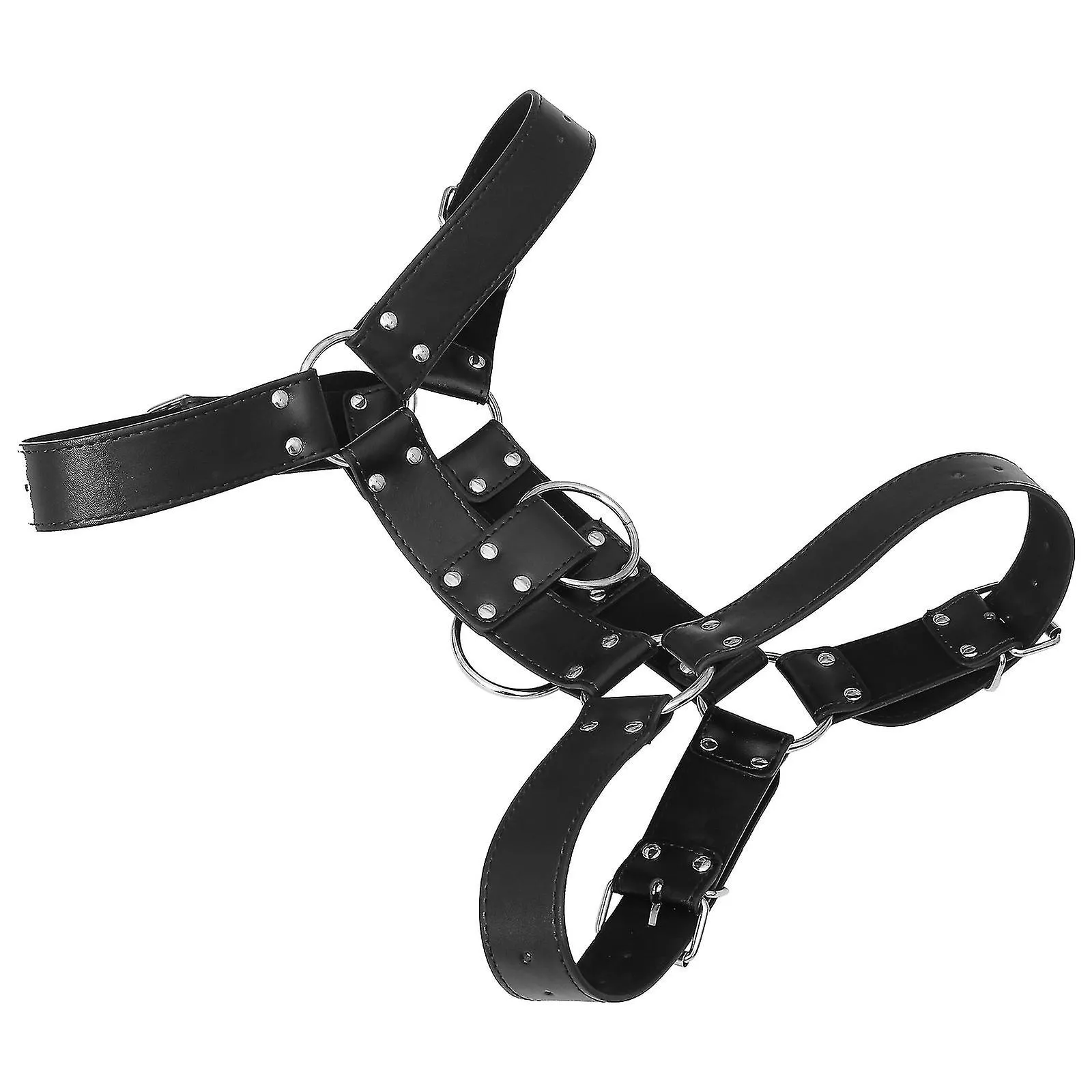 Arnés de pecho de cuero para hombres Correa corporal ajustable Flirting Costume