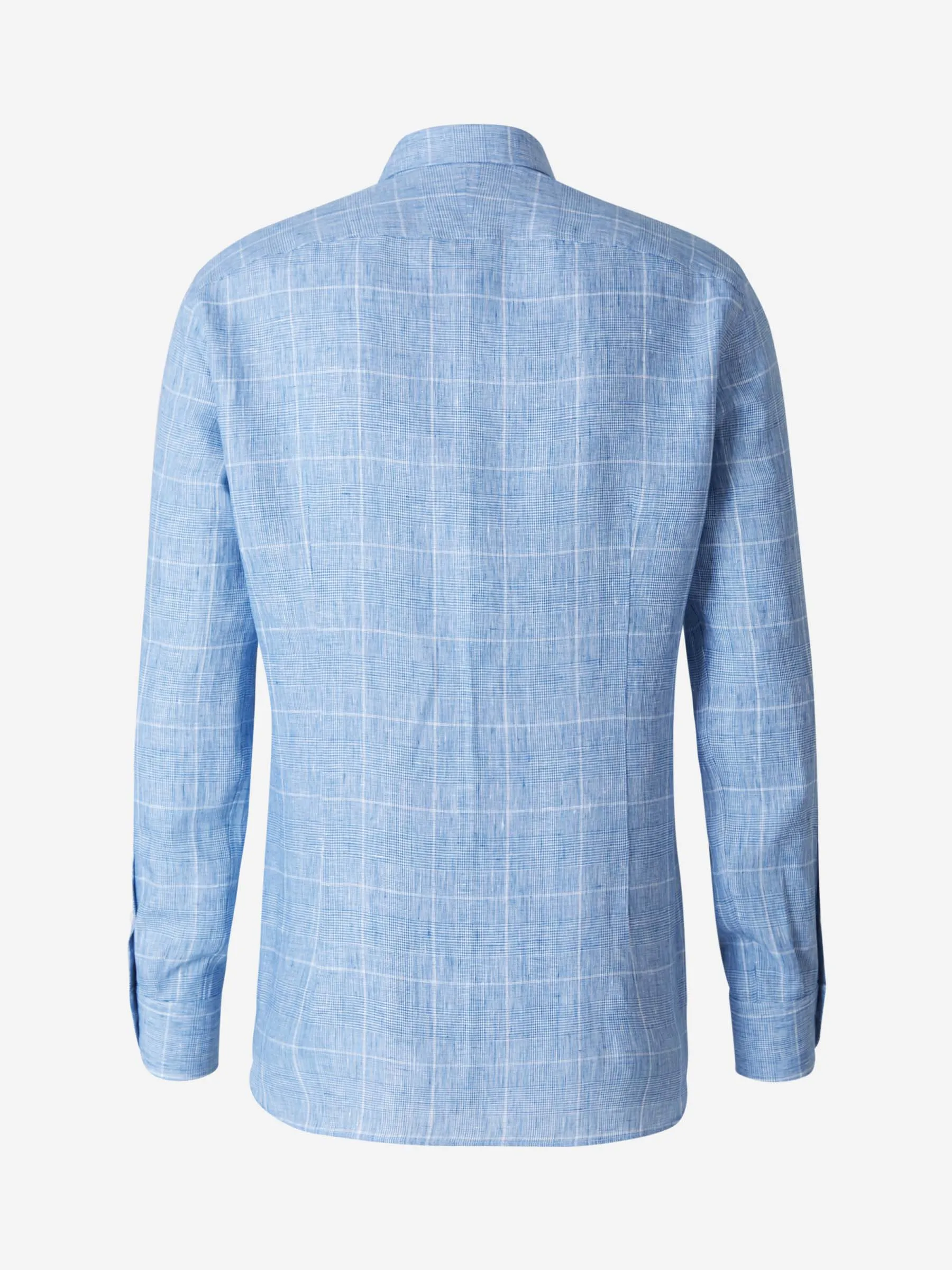 Atelier Munro Camisa Motivo Cuadros Lino