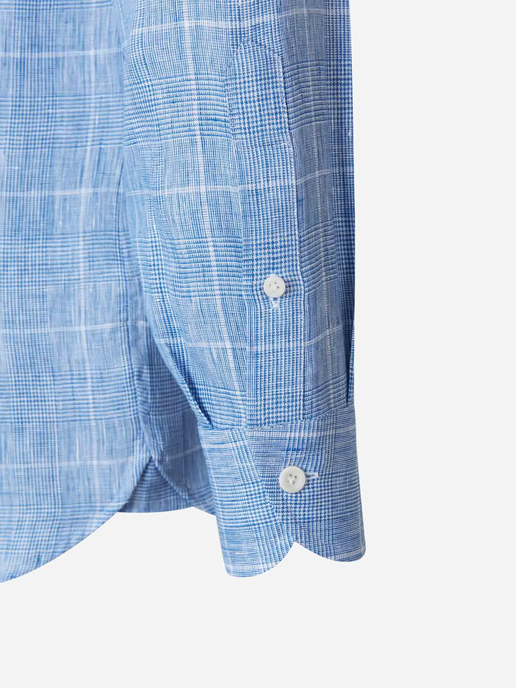 Atelier Munro Camisa Motivo Cuadros Lino