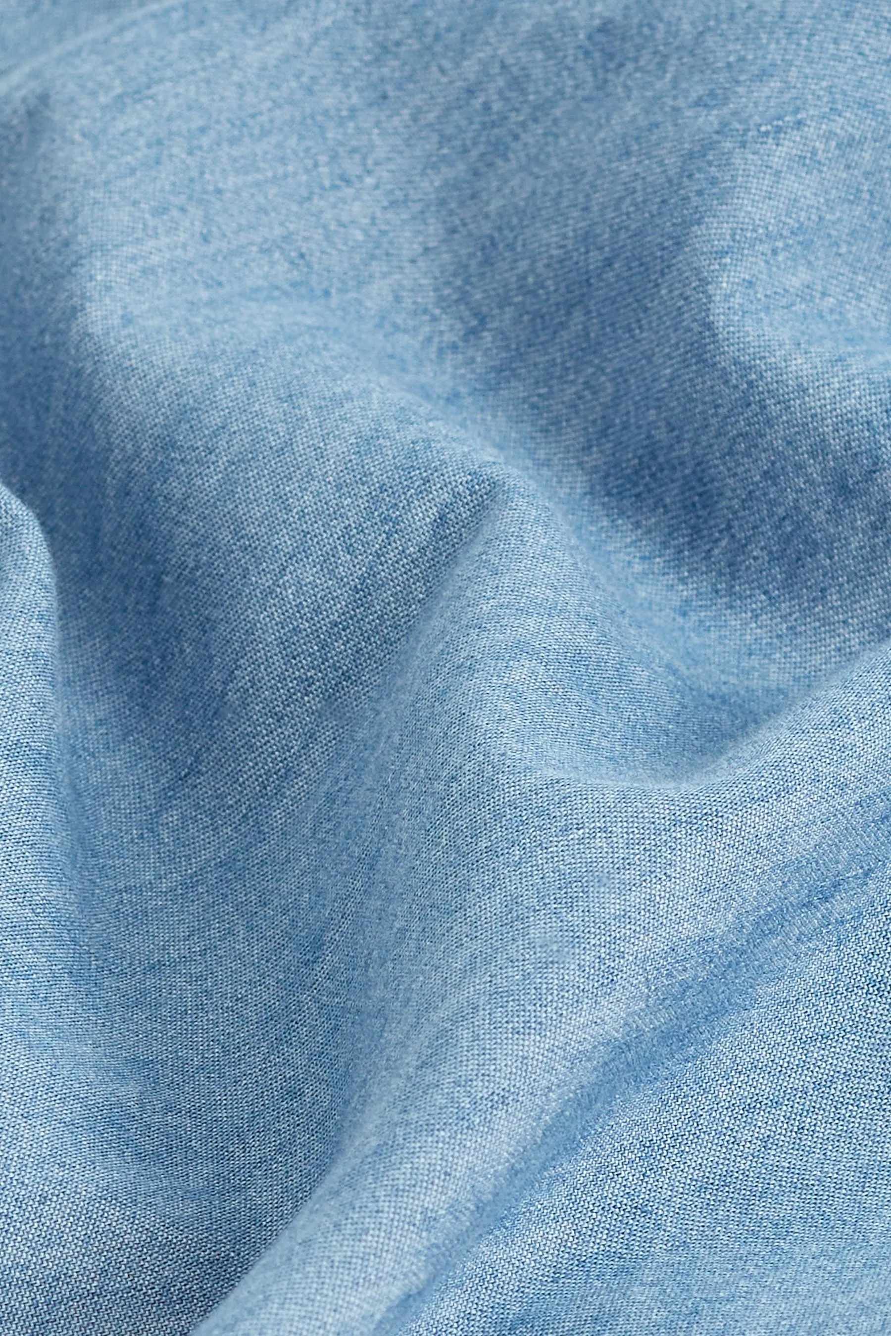 AZUL MEDIO  100% COTTON DENIM SHIRT