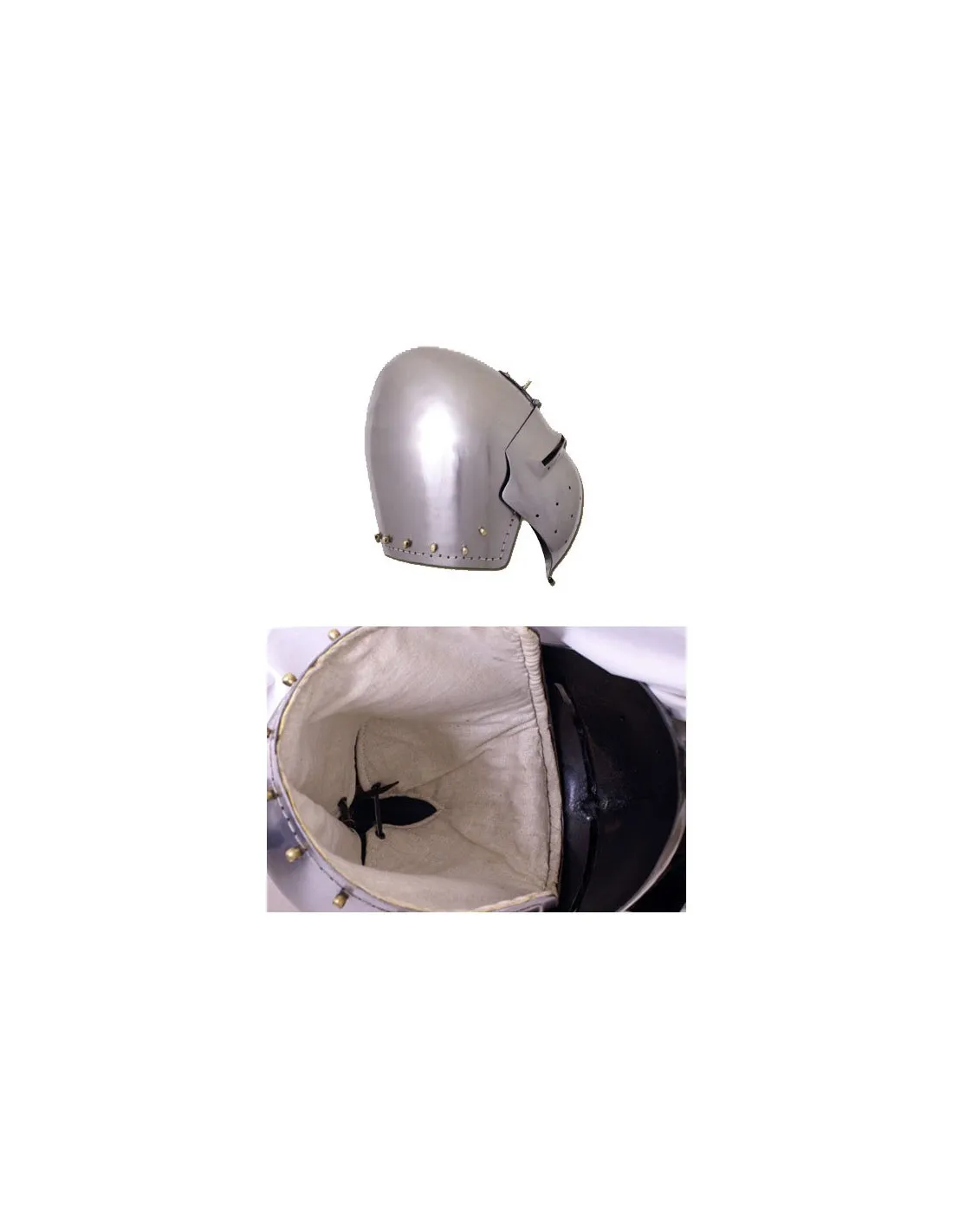 Bacinete alemán con visor, s. XIV
