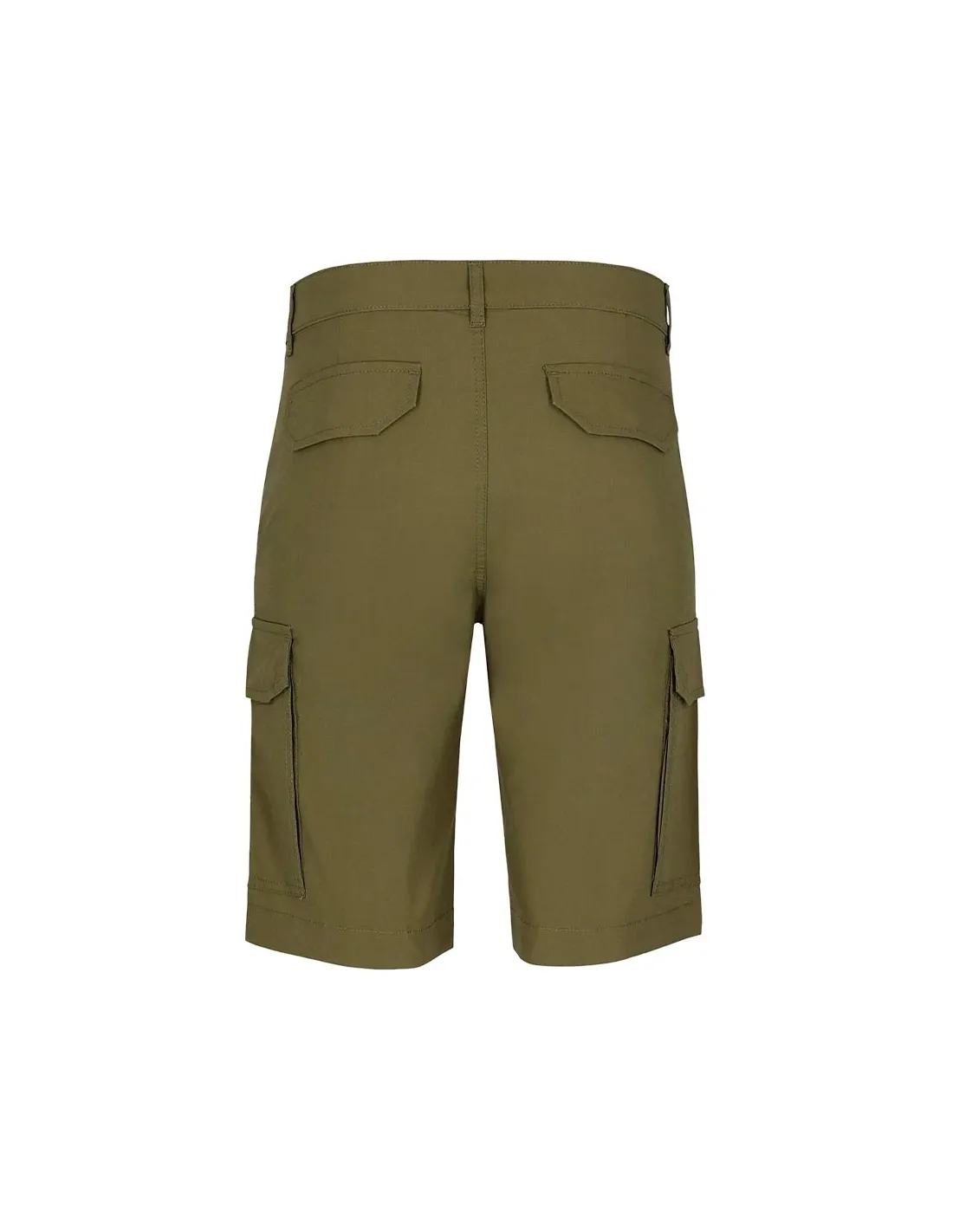 Bermuda kaki con bolsillos laterales