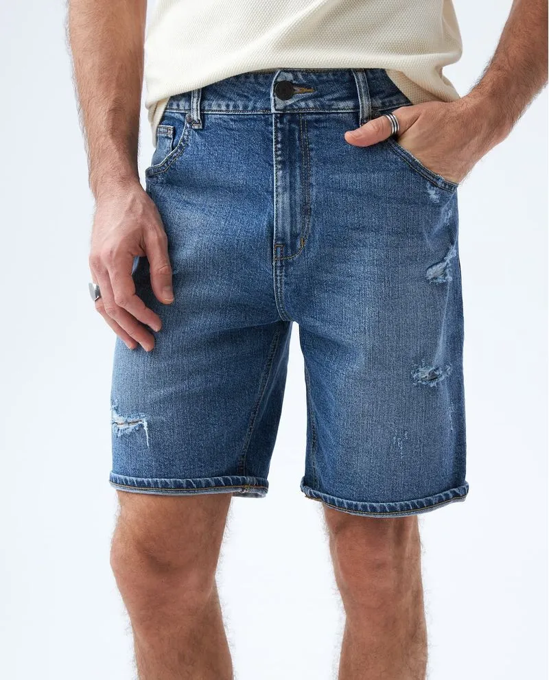 Bermuda tono medio para hombre