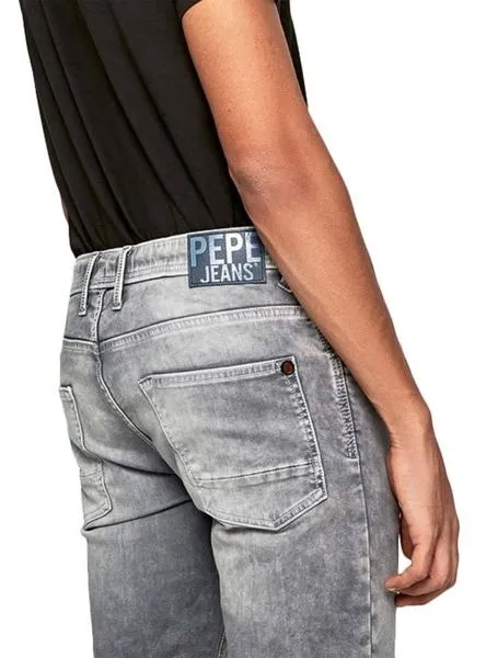 bermudas pepe jeans jagger gris para hombre