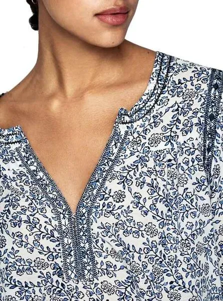 blusa pepe jeans kasia azul para mujer