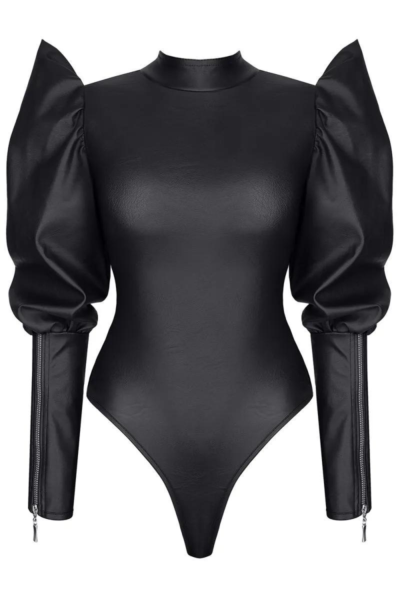 Body Ecopiel hombros puntiagudos