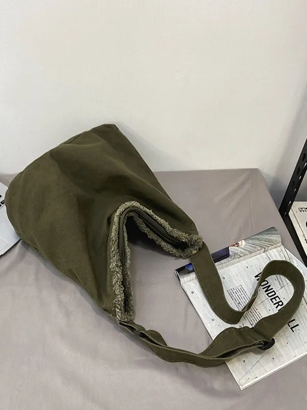 Bolso bandolera grande con ribete Fray