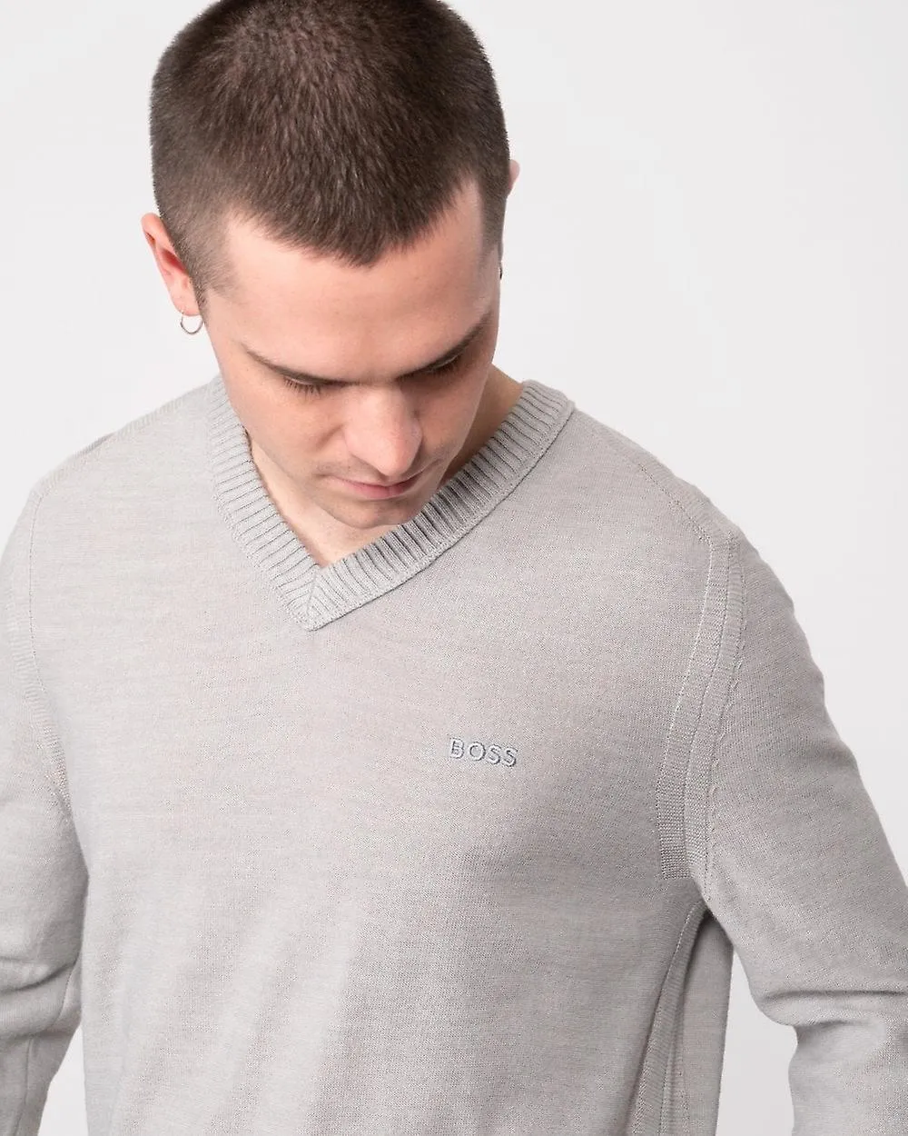 BOSS Orange Jersey con cuello en V BOSS Orange Avac para hombre