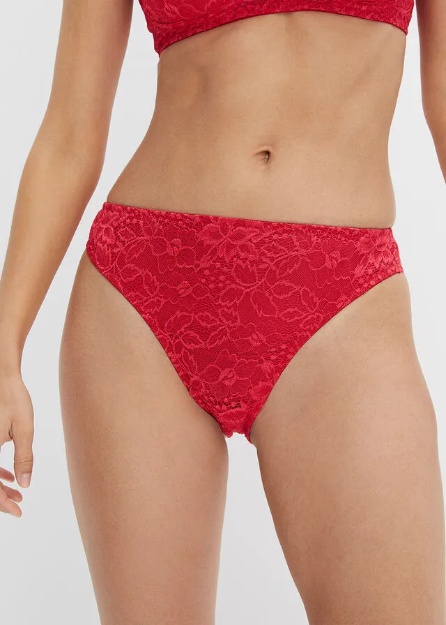 Braga con talle alto Rojo granate