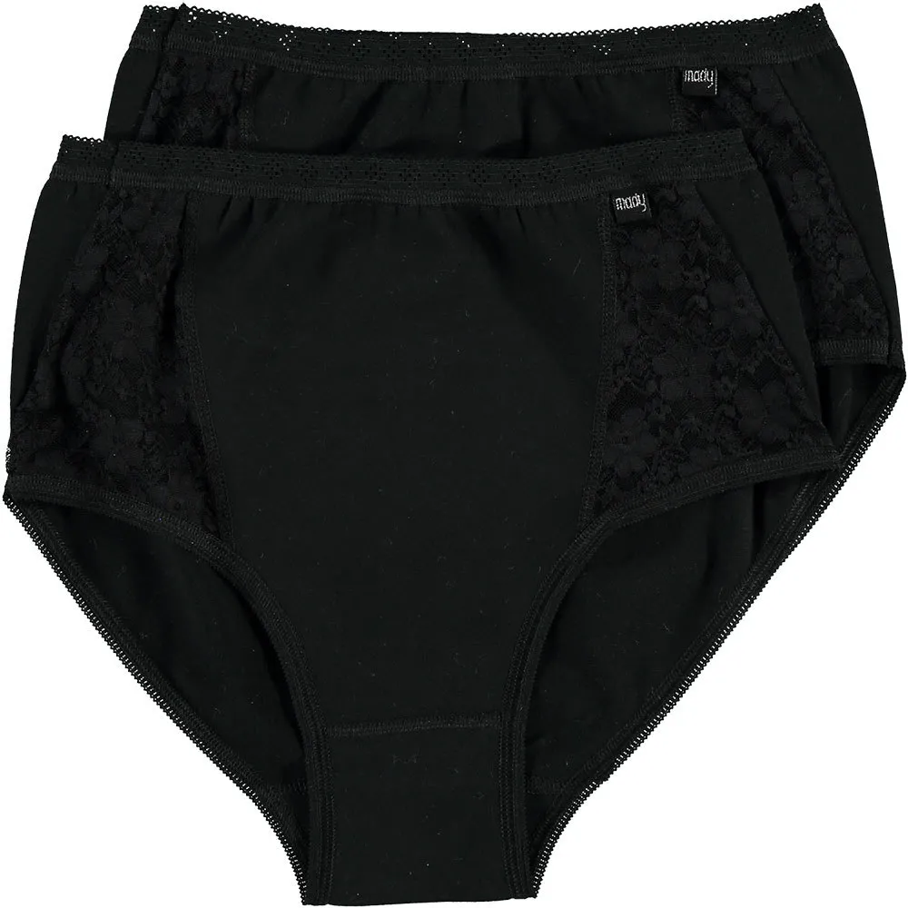 Bragas de cintura alta para mujer Tela elástica