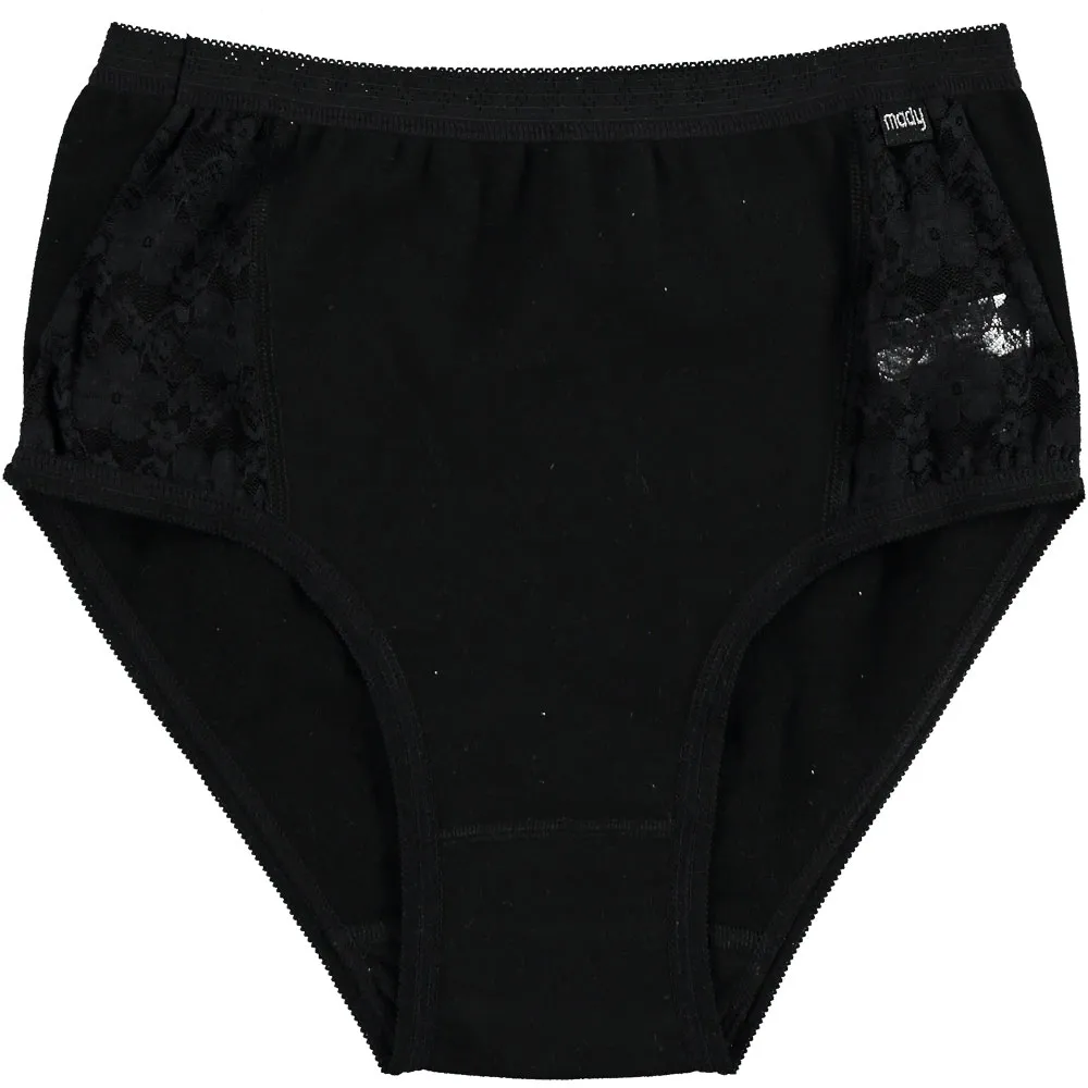 Bragas de cintura alta para mujer Tela elástica