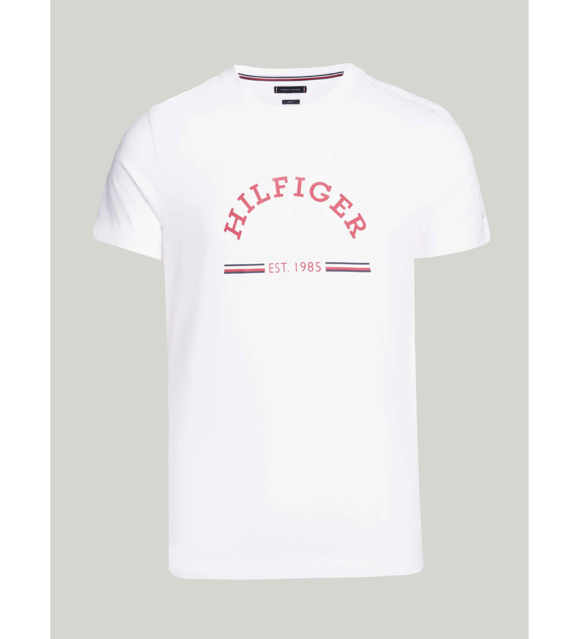 Camisa de corte slim con logo blanco