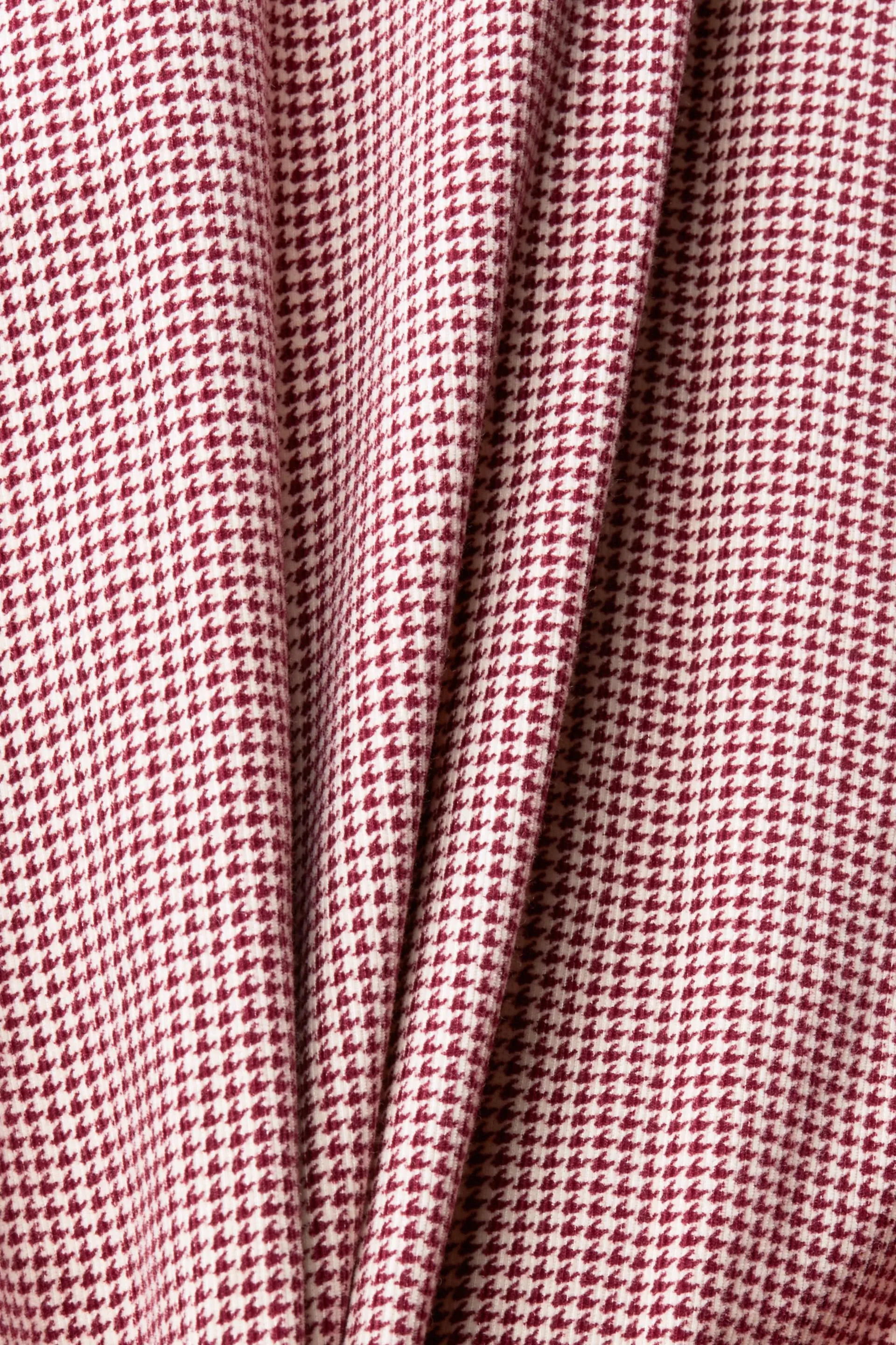 Camisa de pana con diseño de pata de gallo