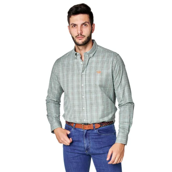 Camisa Spagnolo Gabardina Cuadros 7785