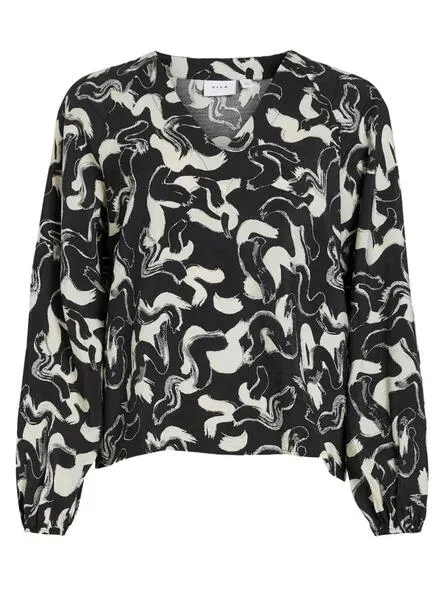 Camisa Vila Vidogma Negro para Mujer