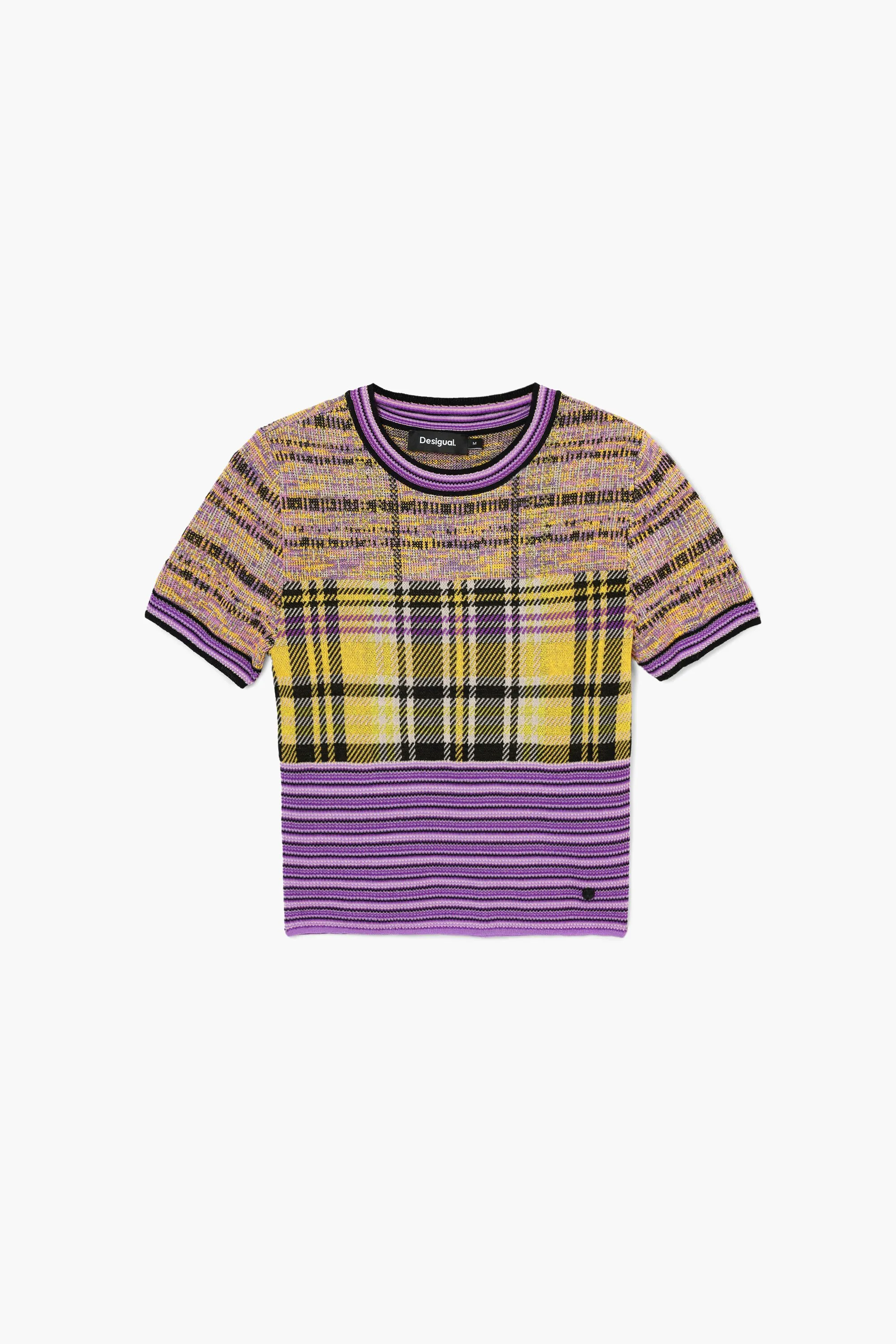 Camiseta de punto cuadros