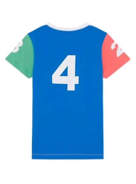 camiseta hackett logo multicolor para niño 