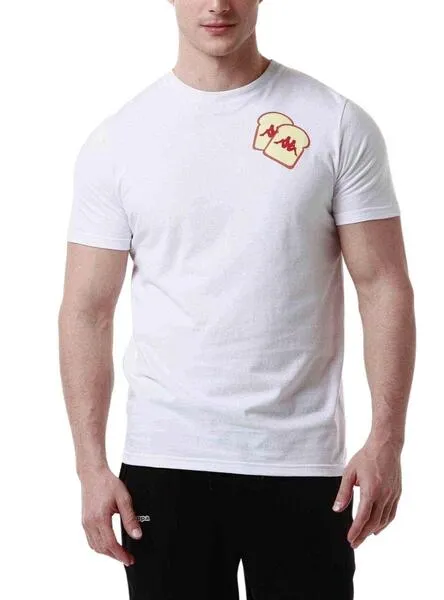 Camiseta Kappa Lennox Blanco Para Hombre