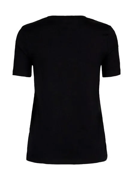 camiseta only kelloggs negro para mujer