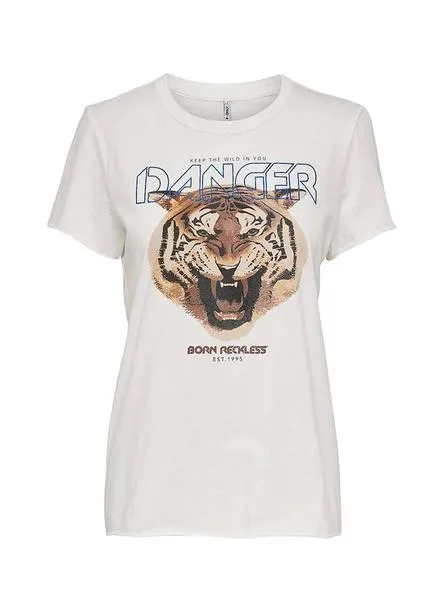 camiseta only lucy blanco para mujer
