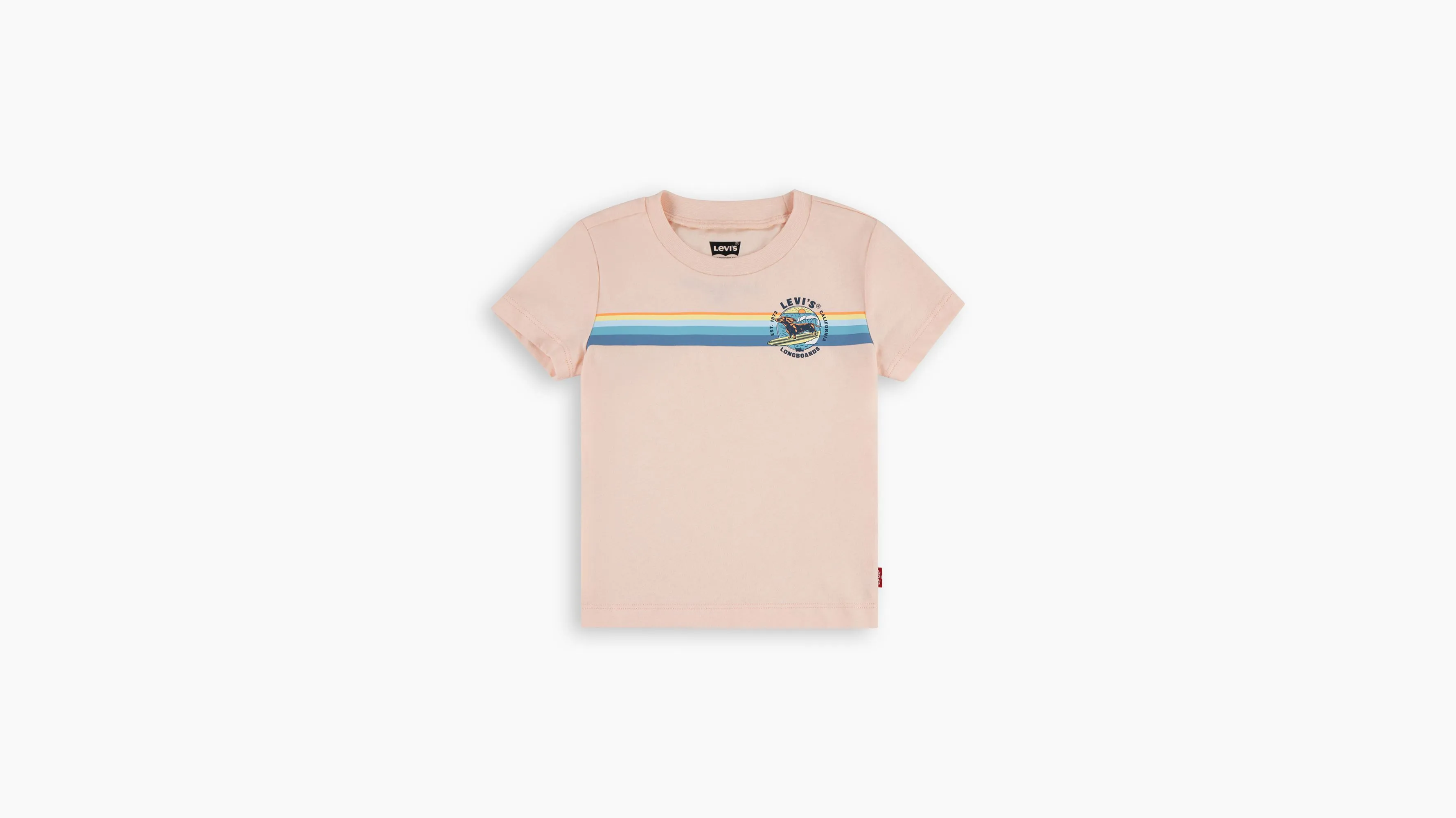Camiseta Para Bebé Retro Stripe Surf