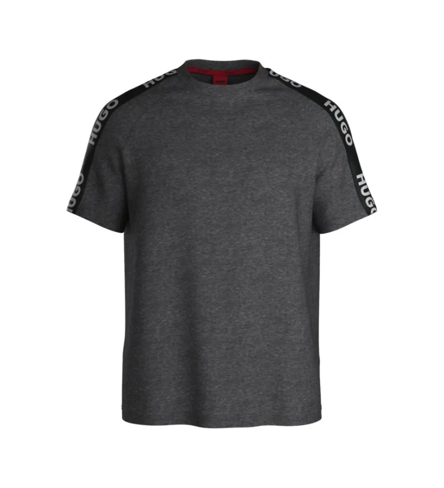 Camiseta Pijama Relaxed con Cinta gris