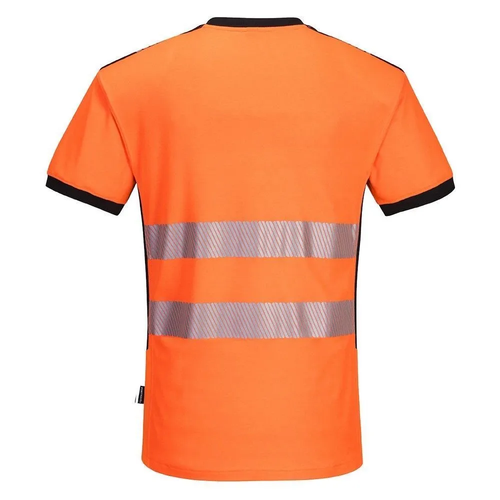 Camiseta PW3 de alta visibilidad con cuello en V 