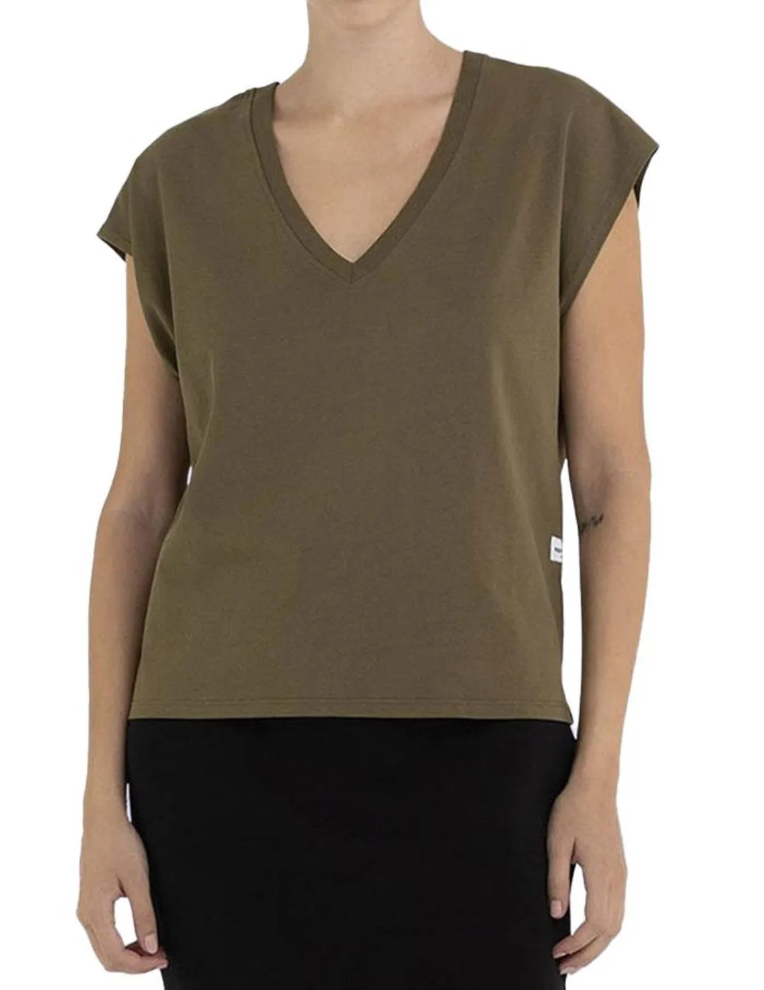 CAMISETA REPLAY VERDE PARA MUJERB