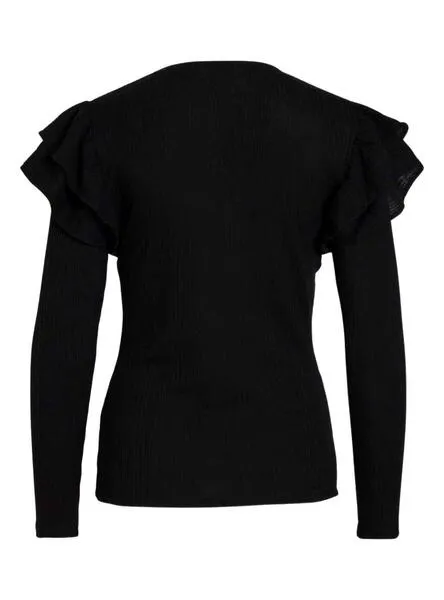 Camiseta Vila Visadie Negro Para Mujer