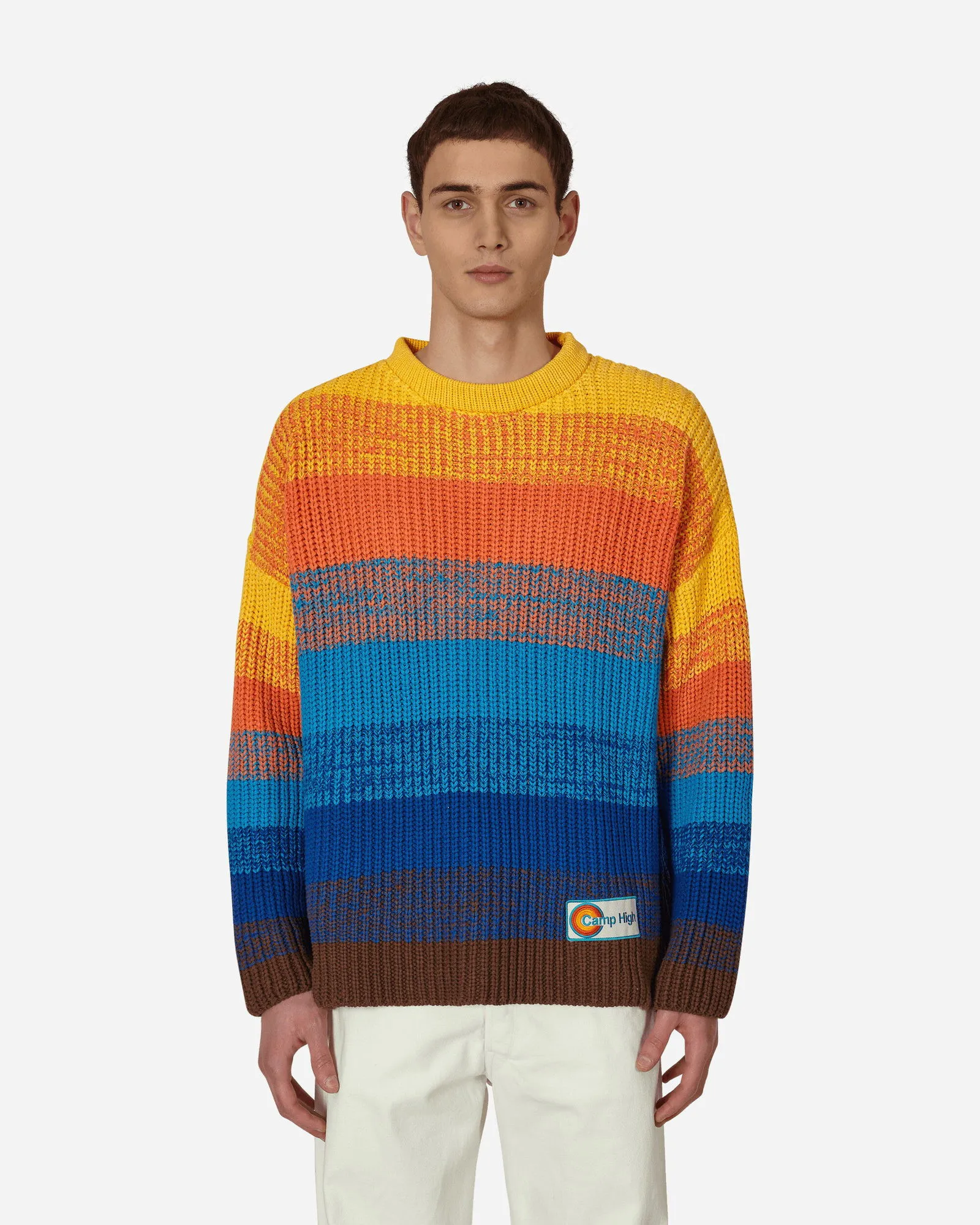 Camp High Sunset Rib Knit Sweater