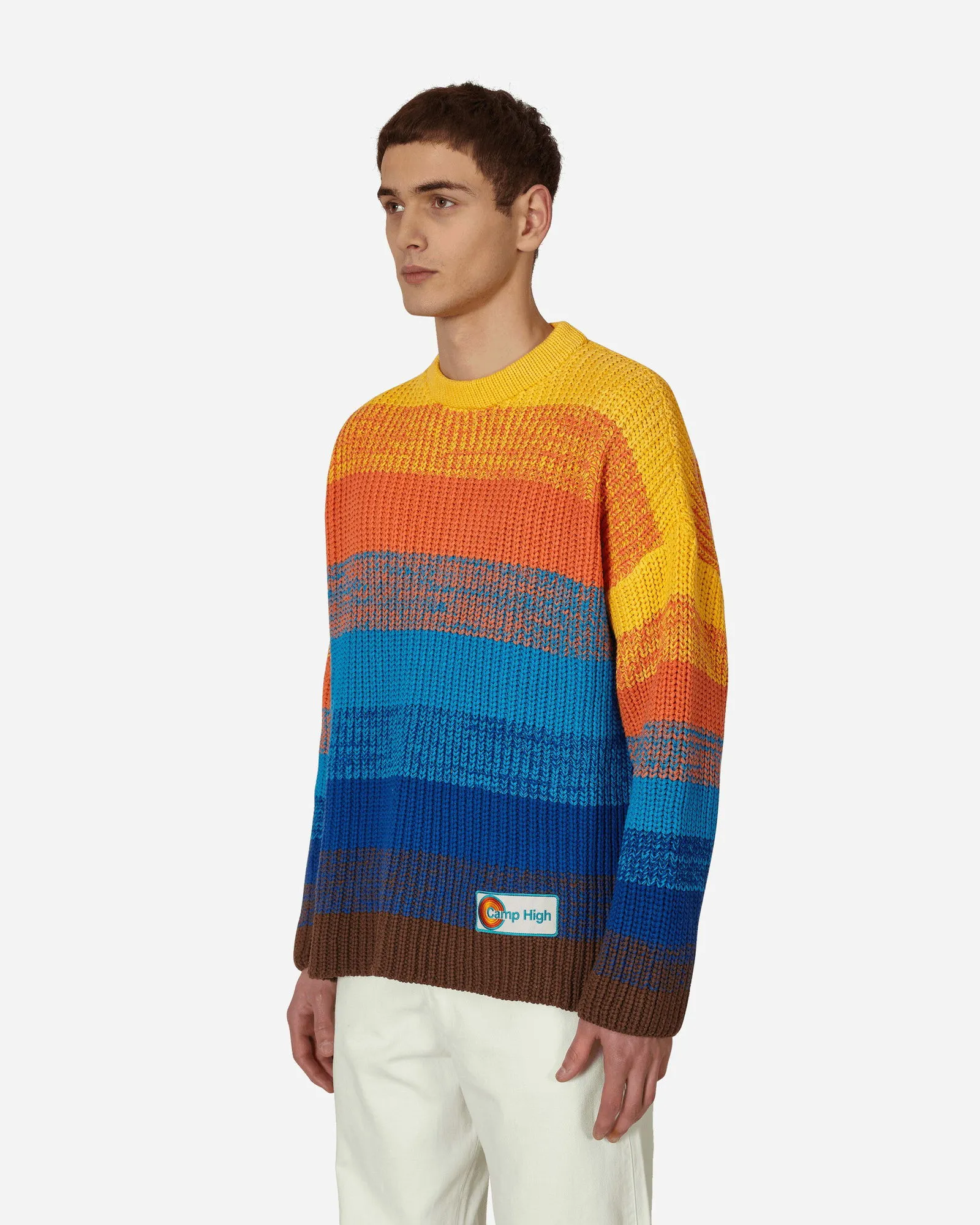 Camp High Sunset Rib Knit Sweater