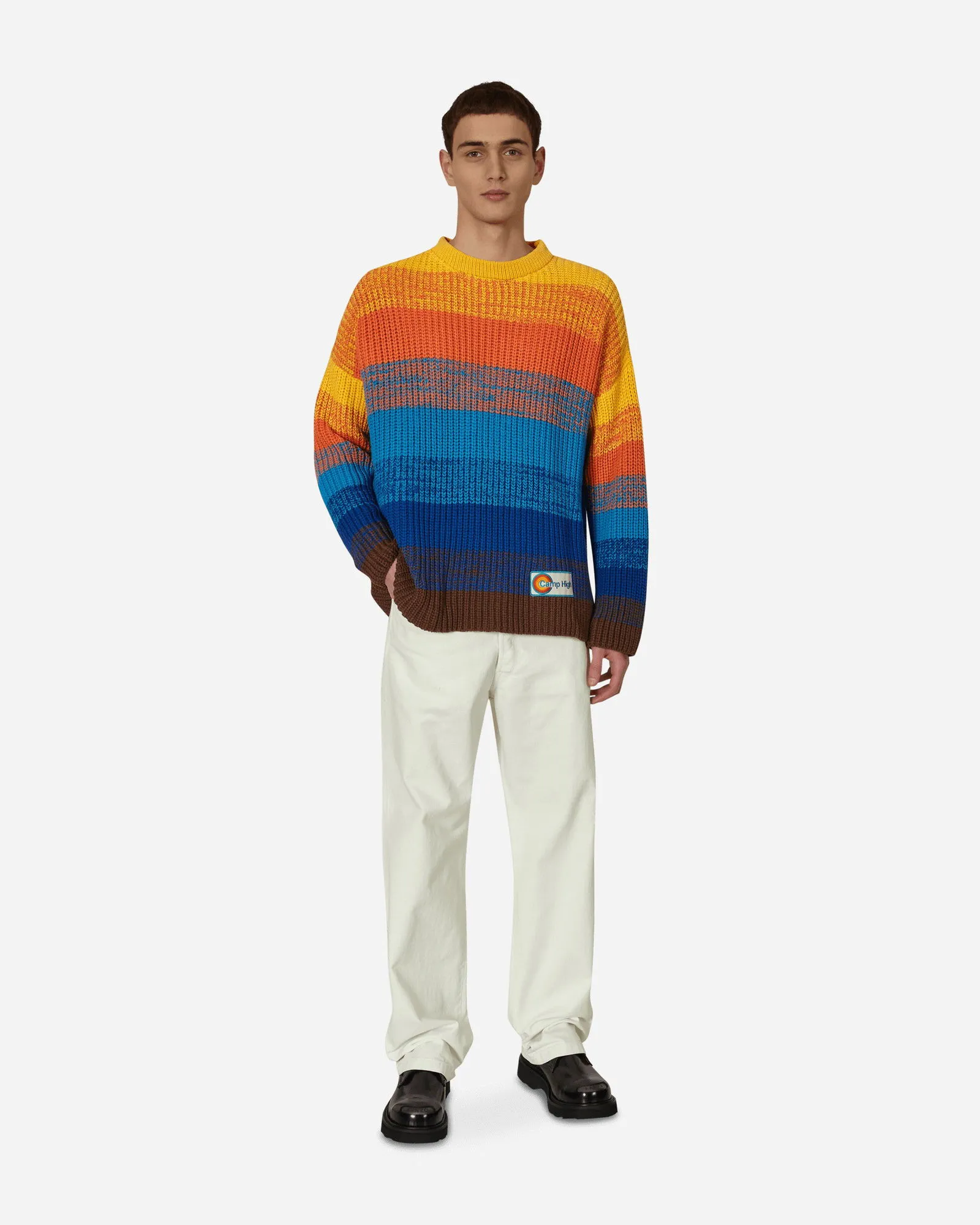 Camp High Sunset Rib Knit Sweater