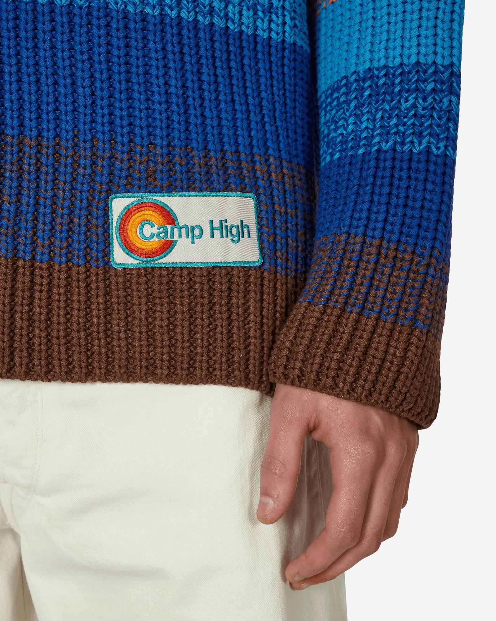 Camp High Sunset Rib Knit Sweater