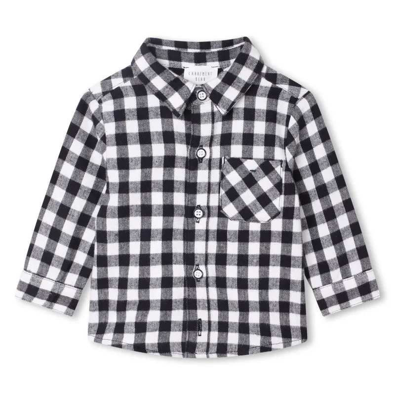 CARREMENT BEAU Camisa de franela a cuadros