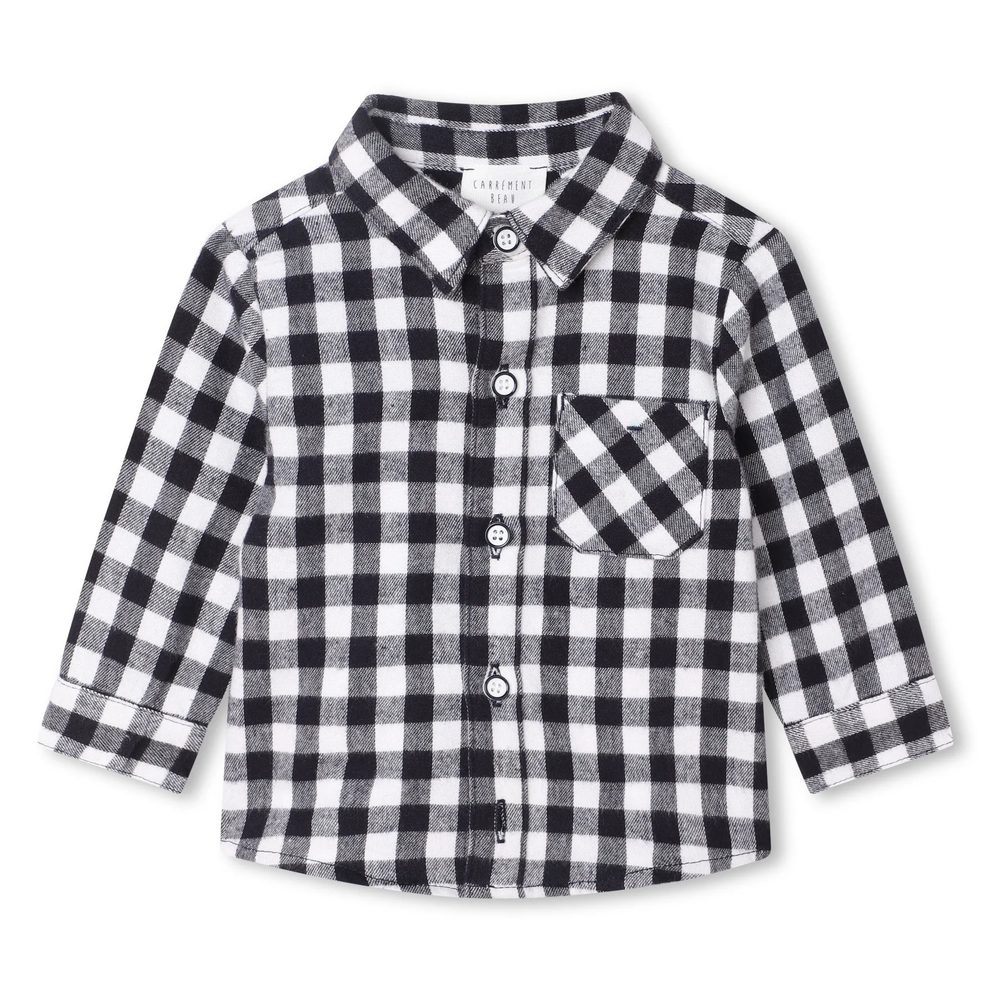 CARREMENT BEAU Camisa de franela a cuadros