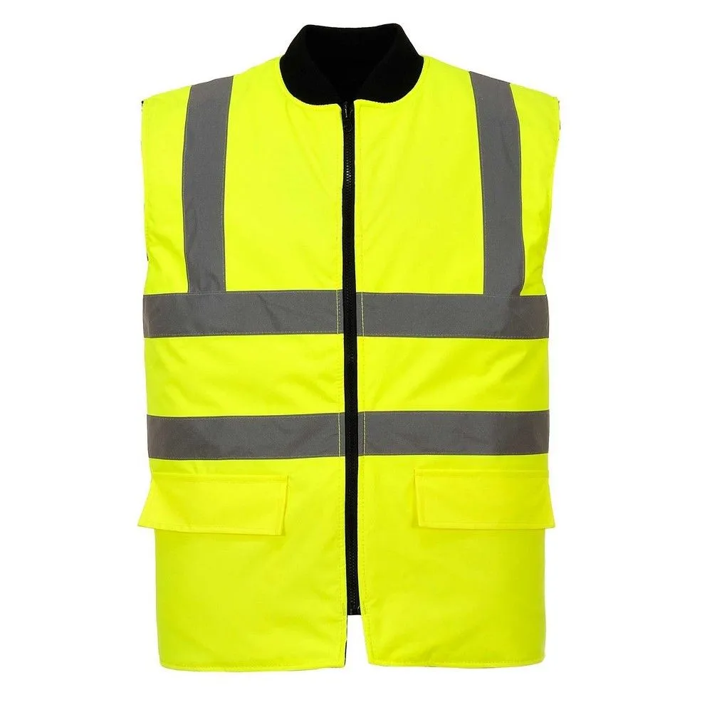 Chaleco de calor reversible de alta visibilidad 