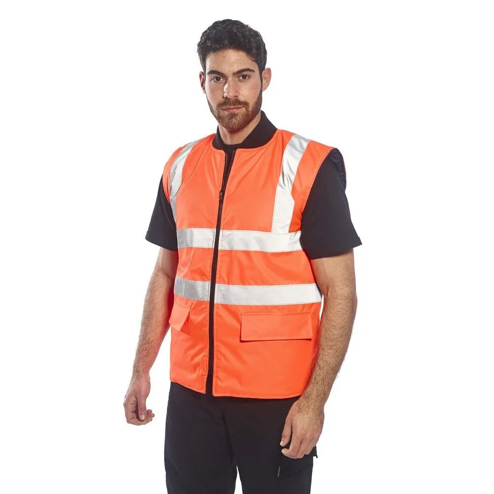 Chaleco de calor reversible de alta visibilidad 