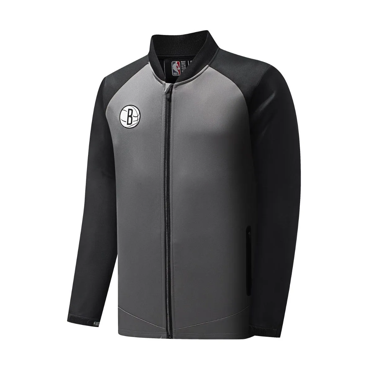 Chaqueta Básquetbol Hombre NBA Brooklyn Nets Gris/Negra