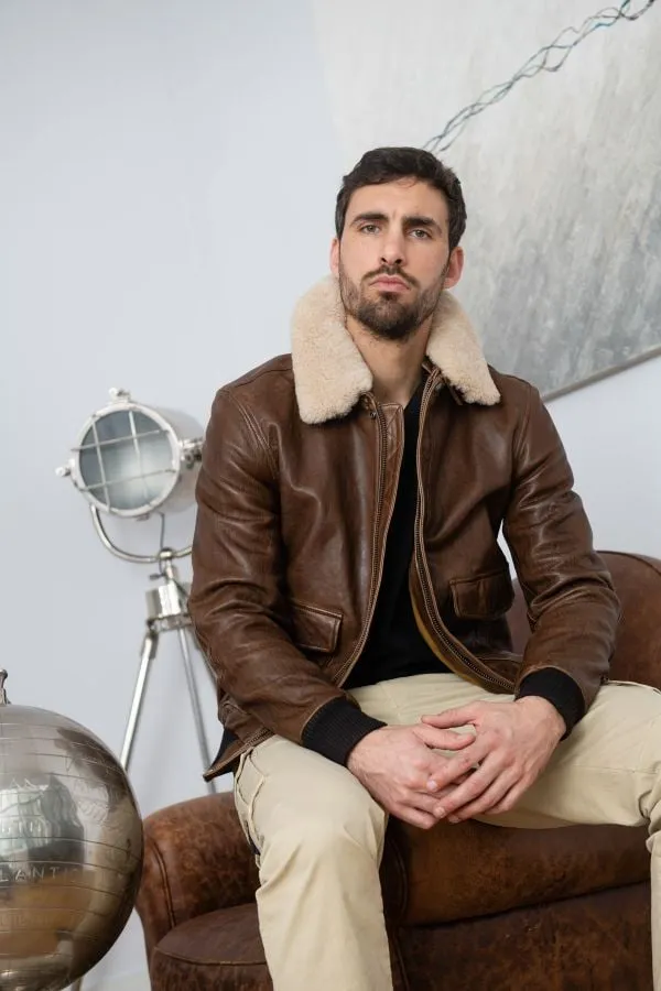 Chaqueta Hombre Daytona Corsair Fur Sheep Petrol Bison