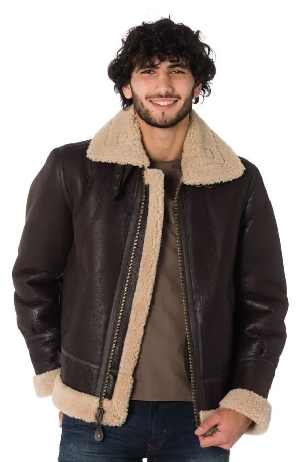 Chaqueta Hombre Schott Lc1259 Cordovan/Cafe