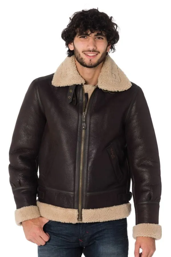 Chaqueta Hombre Schott Lc1259 Cordovan/Cafe